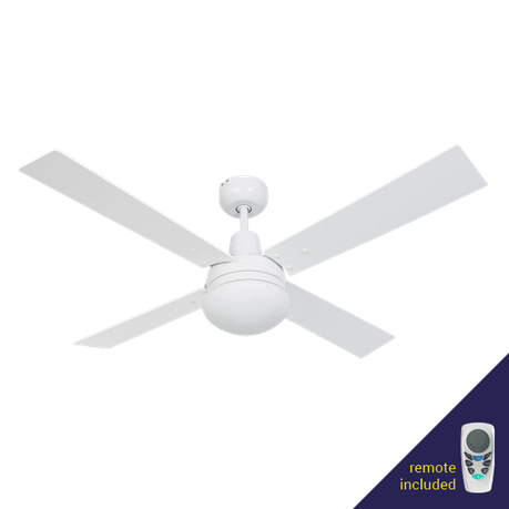 Zebbies Lighting - Goshawk - White Ceiling Fan with Reversible Blades Buy Online in Zimbabwe thedailysale.shop