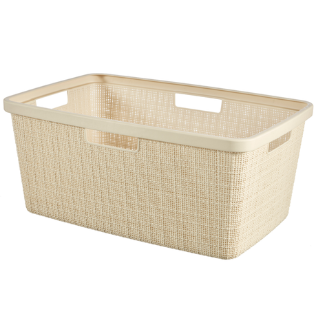 Curver by Keter - Jute Laundry Basket Oasis White Buy Online in Zimbabwe thedailysale.shop