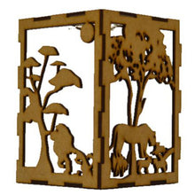 Load image into Gallery viewer, Candle Holder Decorative Lantern Lion Landscape Shadow Box
