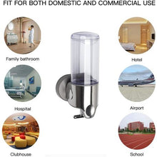 Load image into Gallery viewer, Stainless Steel Single Wall Mount Soap Sanitizer Dispenser - 500ml (2PACK)
