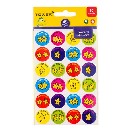 TOWER Reward Dancing Stars Stickers Value Pack 240 Stickers Buy Online in Zimbabwe thedailysale.shop