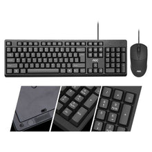 Load image into Gallery viewer, AOC KM160 Wired Ultra Slim Keyboard &amp; Mouse Combo Set
