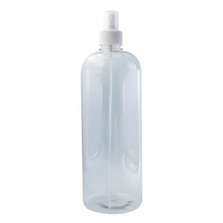 Lumoss - Boston Bottle PET with Spray Cap 1 Litre - 5 Pack