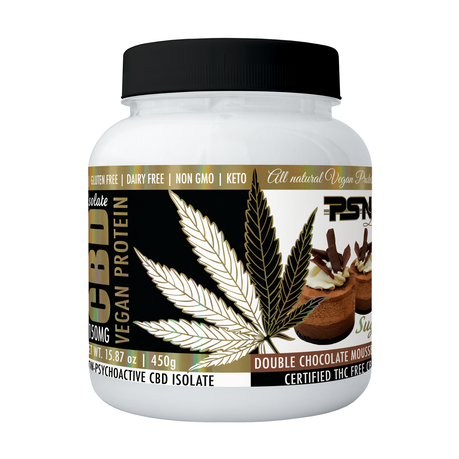 PSNLifestyle Vegan Protein CBD 150mg - Choc Mousse Cake Flavour 450g Buy Online in Zimbabwe thedailysale.shop