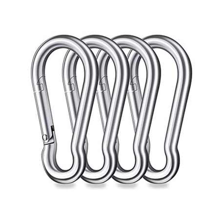 4x Robust Snap Hook Heavy Duty Carabiner Clip, Carabiner Outdoor