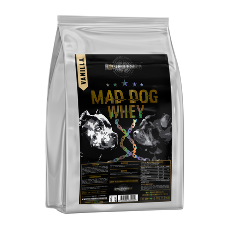 The Rogue Legion Mad Dog Whey Protein 1kg - Vanilla Buy Online in Zimbabwe thedailysale.shop