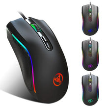 Load image into Gallery viewer, HXSJ A869 Professional Gaming Mouse 7-Color LED Fiber USB Wired Mouse
