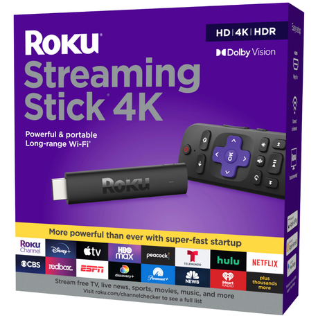 Roku Streaming Stick 4K Dolby Vision with Voice Remote and TV Controls Buy Online in Zimbabwe thedailysale.shop