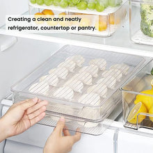 Load image into Gallery viewer, (JD-8103S) Storage Organising Fridge Bin Clear Acrylic Square Small
