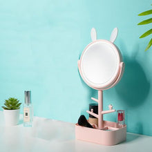 Load image into Gallery viewer, Portable Adjustable 180 Degree Rotation Fashion LED Vanity Mirror - Pink
