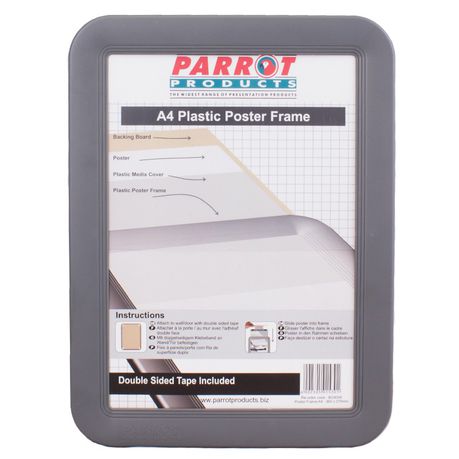 Parrot Products Poster Frame (A4, Slide In, Plastic Frame) Buy Online in Zimbabwe thedailysale.shop