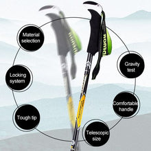 Load image into Gallery viewer, KODENOR Carbon Fibre Trekking Pole - Black and Green
