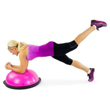 Load image into Gallery viewer, Core Bosu Balance Ball Pink (with resistance bands)
