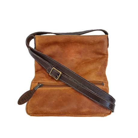 Finery Genuine Leather Cross Body - Toffee & Brown Buy Online in Zimbabwe thedailysale.shop