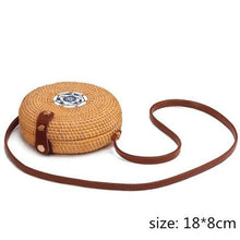 Load image into Gallery viewer, Straw Bag Women Rattan hand Woven Shoulder bag
