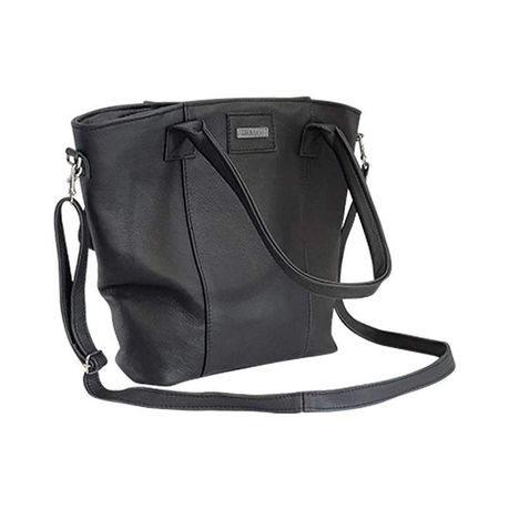 Mirelle Leather Classic Tote Handbag - Black Buy Online in Zimbabwe thedailysale.shop