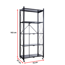 Load image into Gallery viewer, Windsor 5 Tier Foldable Shelving
