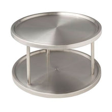 Load image into Gallery viewer, Wenko - Cupboard Turntable - 2-Tier Lazy Susan - Duo - Stainless Steel
