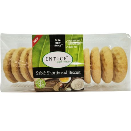 Entice Salted Sable Shortbread - Gluten Free 200g