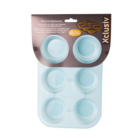 Xclusiv Easy-Flex Silicone 6-Cup Muffin Pan Buy Online in Zimbabwe thedailysale.shop