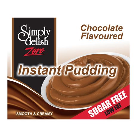 Simply Delish - Zero Instant Pudding - Chocolate - Sugar Free - 6 pack