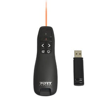 Load image into Gallery viewer, Port Connect Wireless 2.4GHz Red Laser Presenter - Black
