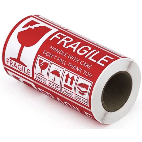 LASA 250 Fragile Warning Label - 7cm * 13cm Buy Online in Zimbabwe thedailysale.shop