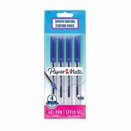 PAPER MATE Jiffy Gel pen 0,5mm Blue 4pk Buy Online in Zimbabwe thedailysale.shop