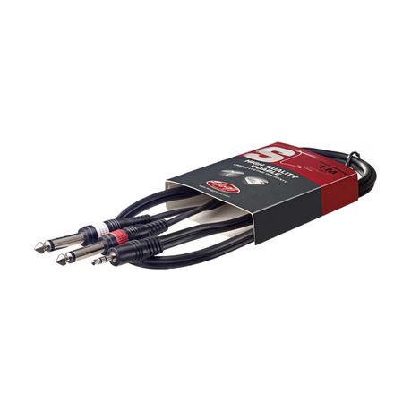 Stagg SYC3 Mini Jack to Dual Jack Cable - 1M