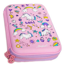 Load image into Gallery viewer, Skylar Scented Unicorn Hard Shell Pencil Case  Single Zip
