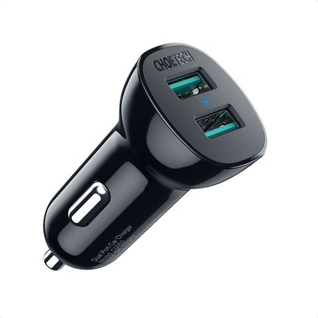 Choetech Dual Port Car Charger - C0053 Buy Online in Zimbabwe thedailysale.shop