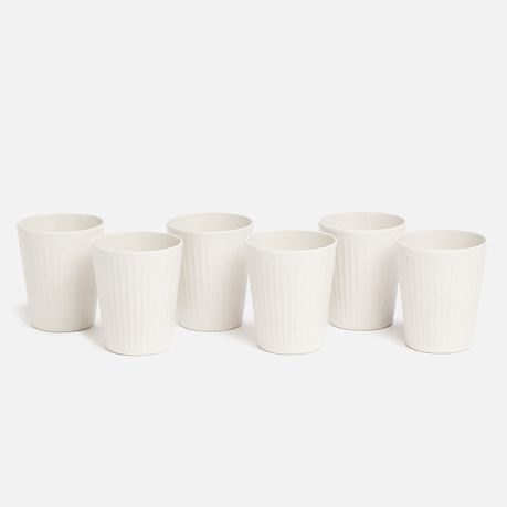 George & Mason - Bamboo Fibre Tumbler - White