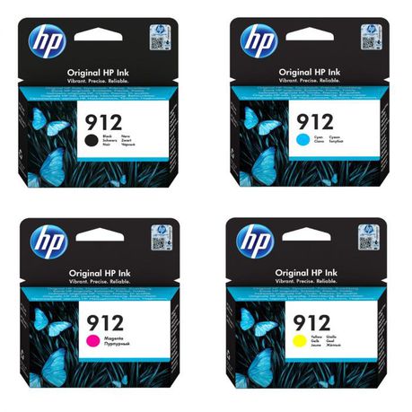 HP 4 Colour 912 CMYK Ink Cartridge Multipack