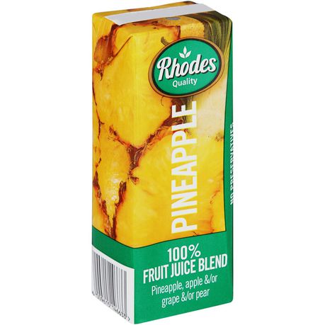 Rhodes 100% Fruit Juice Pineapple 24 x 200 ML Buy Online in Zimbabwe thedailysale.shop