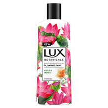 Load image into Gallery viewer, Lux Botanicals Glowing Skin Body Wash Lotus &amp; Honey 400ml
