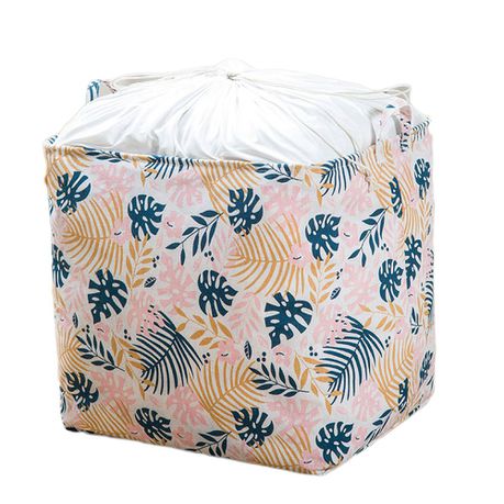 Large Capacity Foldable & Portable Laundry Storage Basket-Light Leaf Design Buy Online in Zimbabwe thedailysale.shop