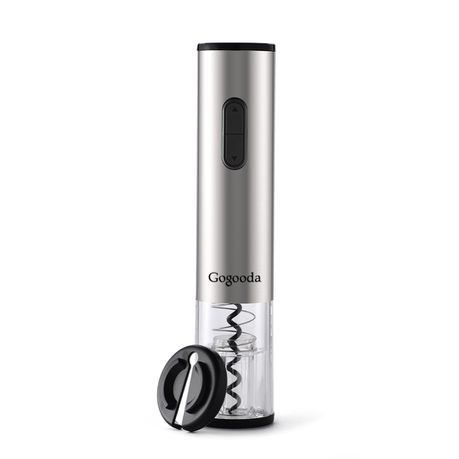 Electric Wine Opener -Stainless Steel - With Foil Cutter Buy Online in Zimbabwe thedailysale.shop