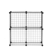 Load image into Gallery viewer, Gretmol 4 Cube Modular Wire Storage - Black
