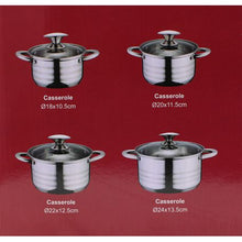 Load image into Gallery viewer, RW 8 Pieces Stainless Steel Cookware Set - Glass Lidded Pot Set
