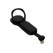 Load image into Gallery viewer, Dual Ring Holder Adapter - Lightning to 3.5mm  - Black
