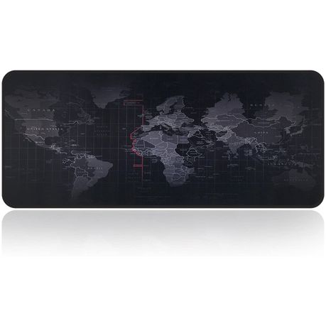 CellTime™ World Map Mouse Pad Desk Mat Large - Non Slip. (30cmx70cmx2cm)