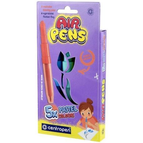 Centropen airpen 5 pcs pastel colours