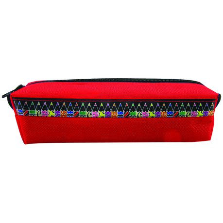 Bantex, Panache Pencil bag 22cm, Square , Red