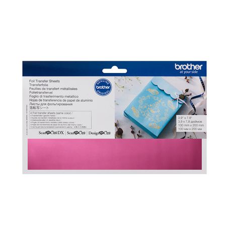 Brother CAFTSPNK1 - ScanNCut Pink Foil Transfer Sheets