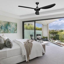 Load image into Gallery viewer, Zebbies Lighting - Harrier Black - Matt Black Ceiling Fan with No Light
