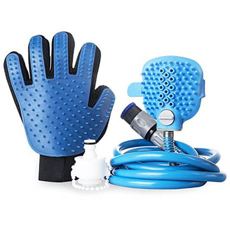 Groom Buddy Pet Bathing Massage Glove w/ Hose Attachment Buy Online in Zimbabwe thedailysale.shop