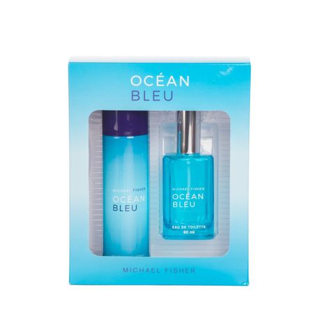 Michael Fisher OceanBleu 2pc Gift Set-EDT 60ml & Free Deodorant Spray 125ml