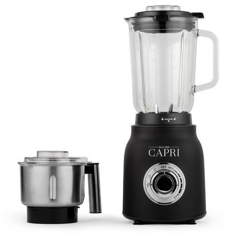 Capri - 1.5L Matt Black Nutri Blender and Grinder 1000W Buy Online in Zimbabwe thedailysale.shop