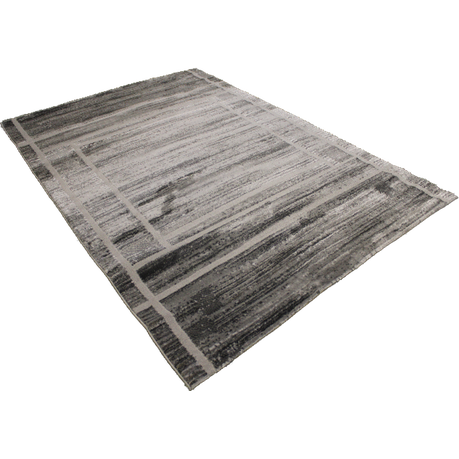 Modern Polyester Rug in Grey Black And White Buy Online in Zimbabwe thedailysale.shop