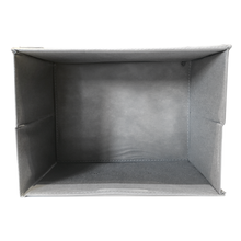 Load image into Gallery viewer, Aesthetic Grid Pattern Foldable Storage Container | Grey &amp; White
